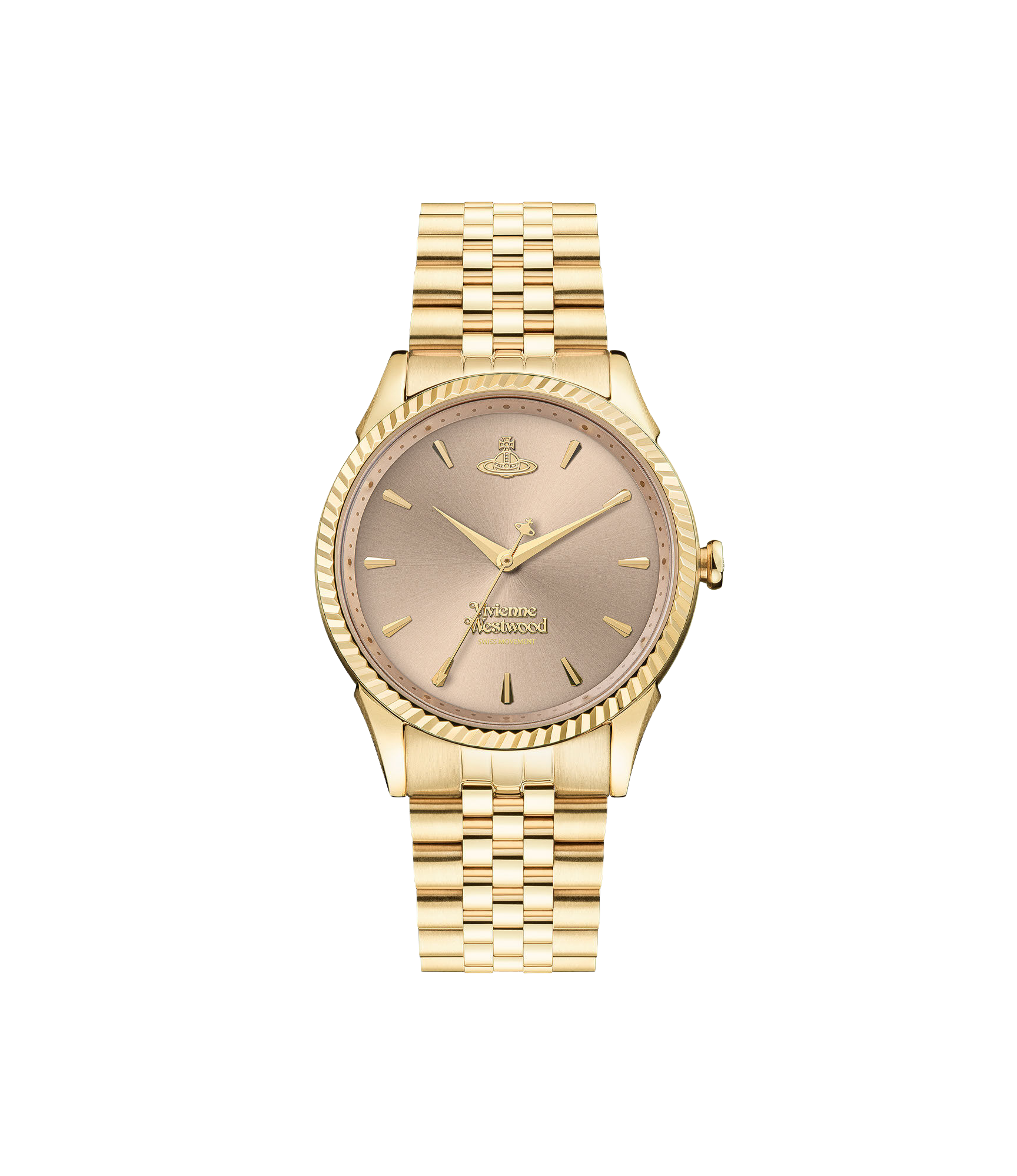 Vivienne Westwood Seymore Pink Dial Gold Strap Watch – Silvermoon