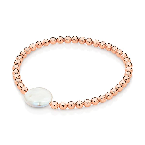 IKECHO Golden Grace 18cm Bracelet Rose Gold Plated with 13mm