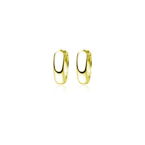 Gold Plated Auria Huggie Earrings