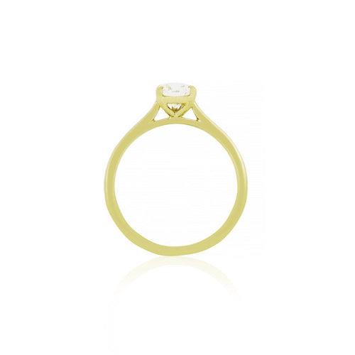 18ct Yellow Gold Elijah Lab Diamond Ring