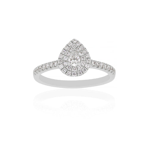 18ct White Gold Aura Diamond Ring