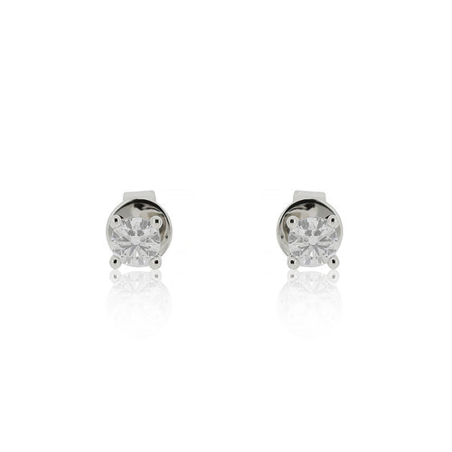 18ct White Gold Capri Diamond Stud Earrings