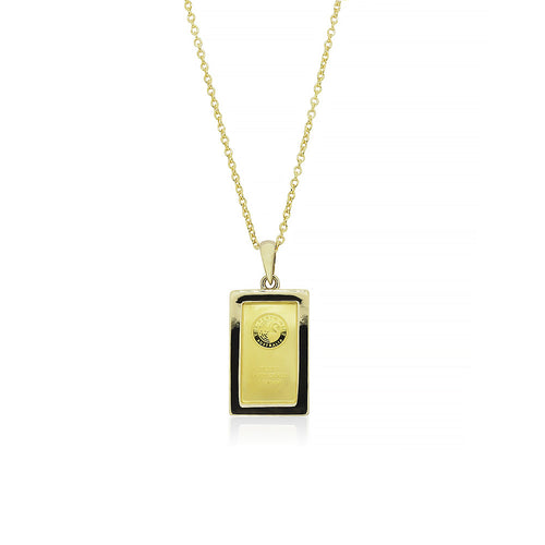 9ct Yellow Gold Ignot Pendant