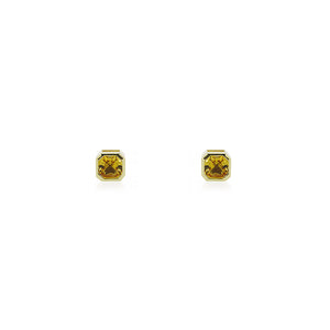 9ct Yellow Gold Escala Citrine Stud Earrings