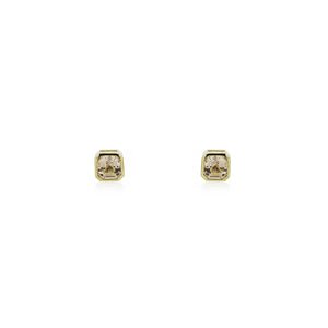 9ct Yellow Gold Escala Morganite Stud Earrings