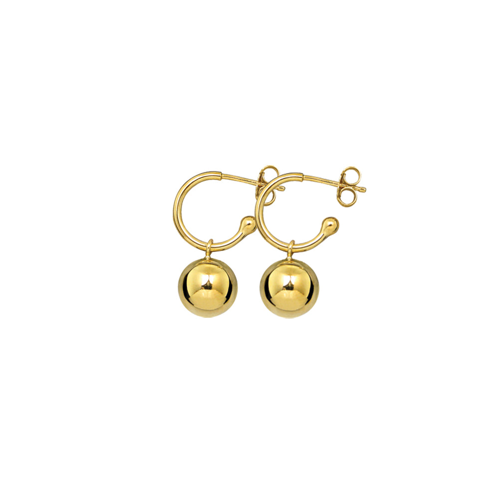 Gold on sale euroball earrings