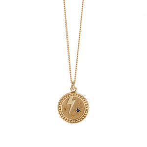 Gold Plated Amulet Necklace - Strength
