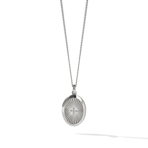 Silver Inez Necklace - Diamond