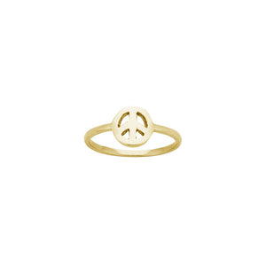 9ct Gold Mini Peace Ring