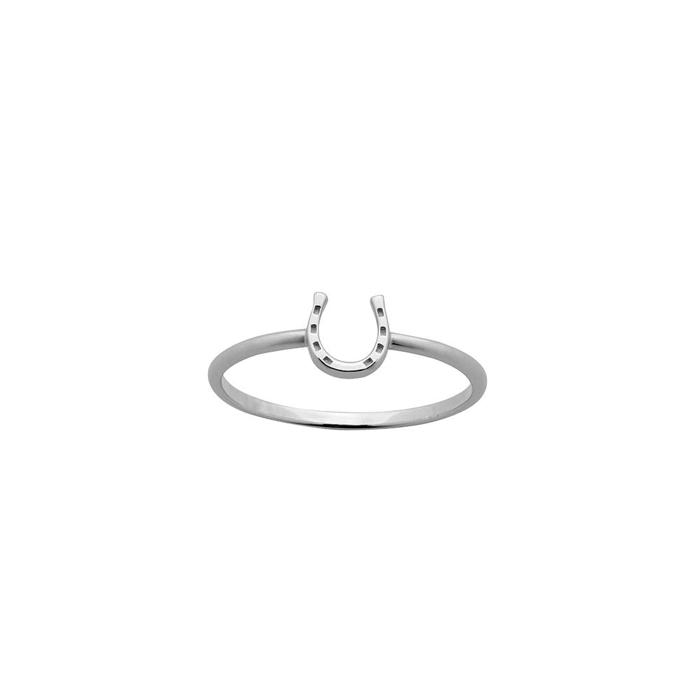 Sterling Silver Horseshoe Ring – Karat Gold