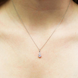 9ct White Gold Evie Diamond Necklace