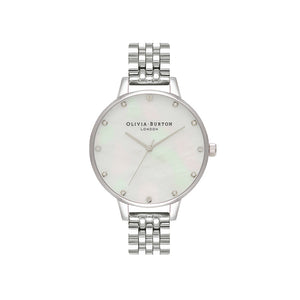 Classic White Stainless Steel Watch