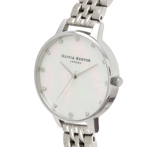 Classic White Stainless Steel Watch