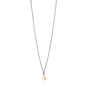 Silver and 9ct Gold Starlet Necklace