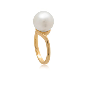 18ct Gold Perenna South Sea Pearl Ring 11mm