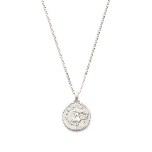 Silver Aries Zodiac Necklace