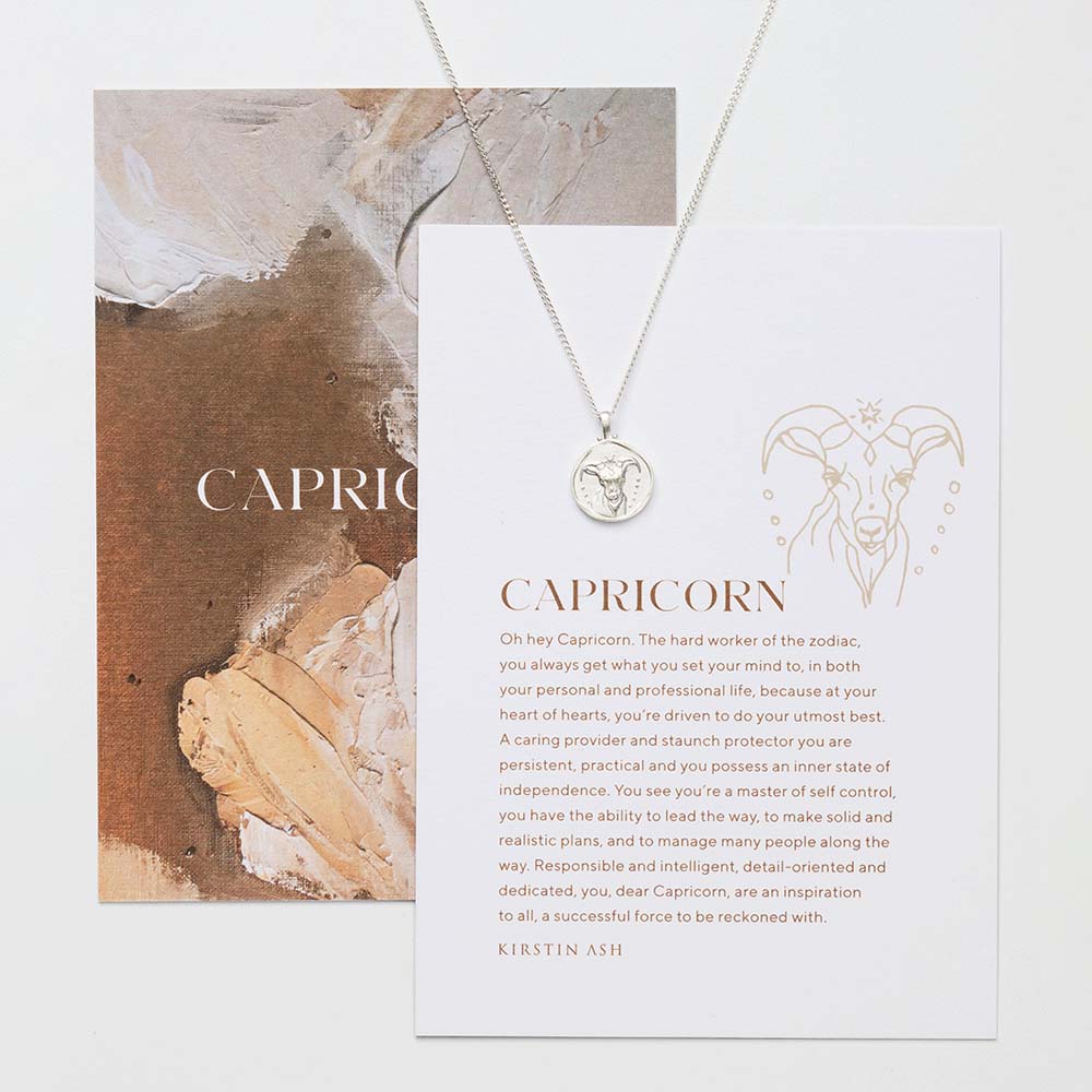 Zodiac sign store necklace capricorn