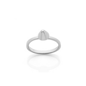 Silver Cone Stacker Ring