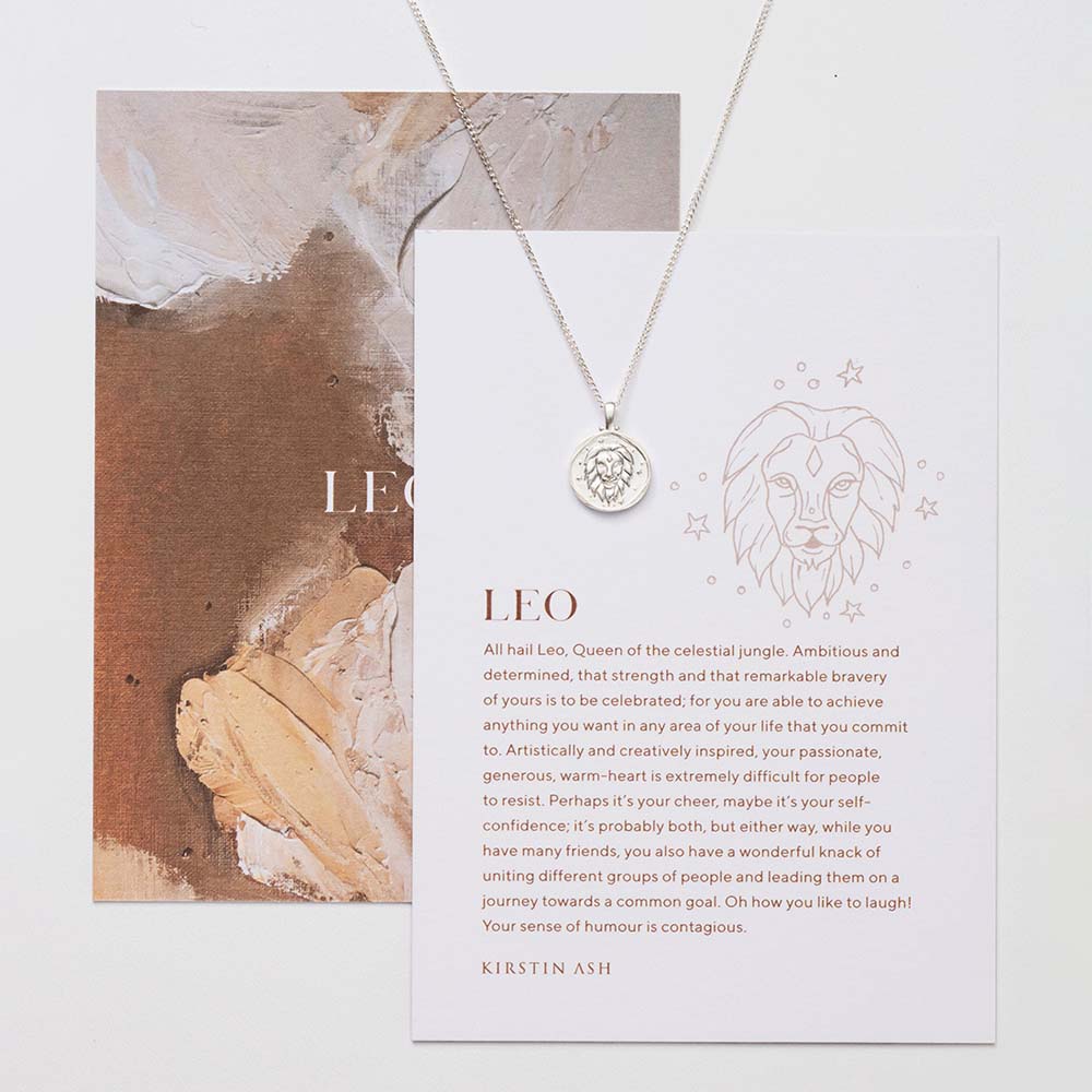 Leo zodiac deals necklace silver