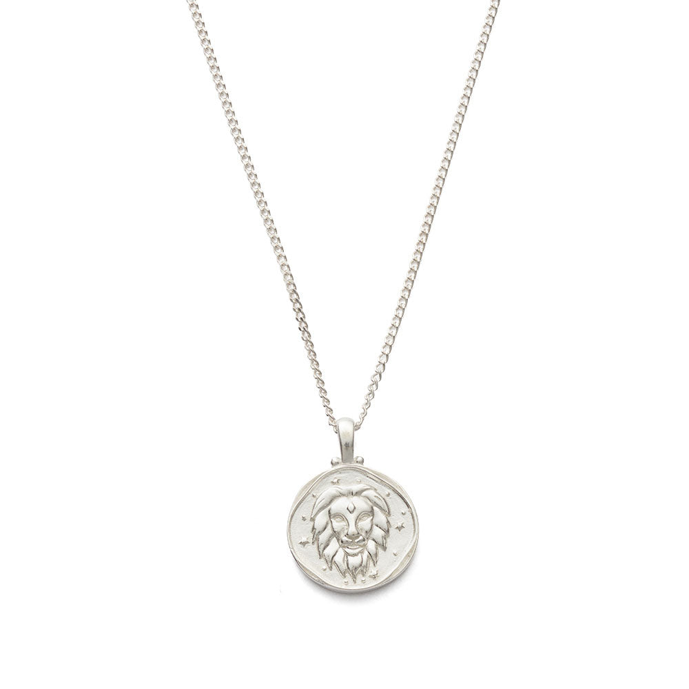 Leo necklace deals silver