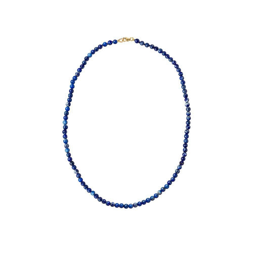 9ct Yellow Gold Micro Lapis Necklace