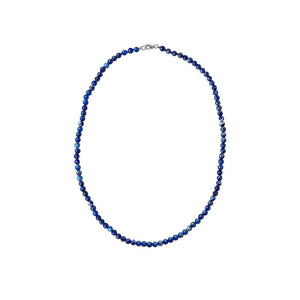 Silver Micro Lapis Necklace