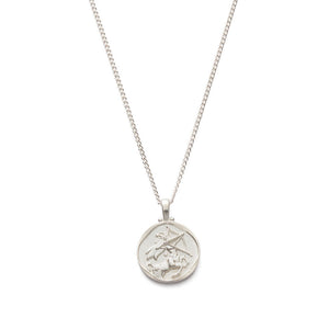 Silver Sagittarius Zodiac Necklace