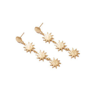 Gold Plated Solis Earrings - Set