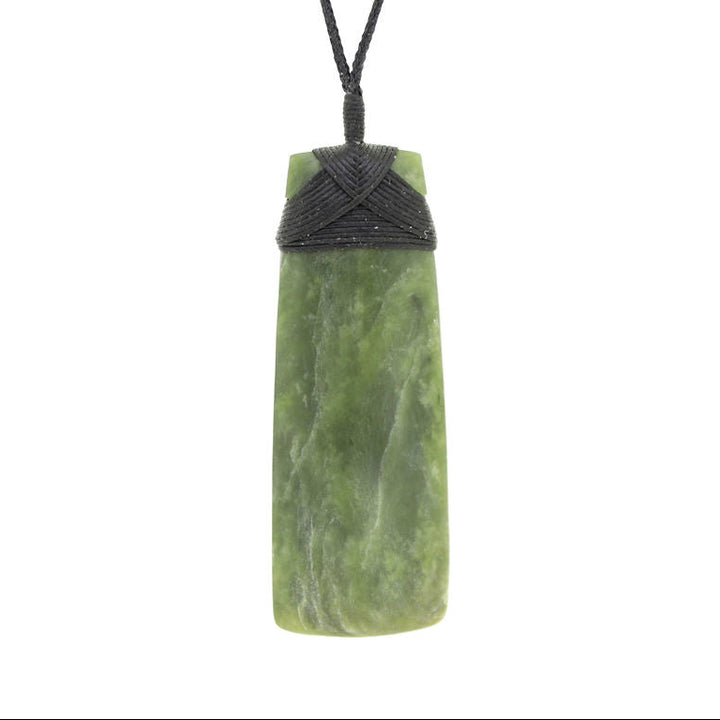 New Zealand Greenstone Wide Large Toki 80mm x 30mm