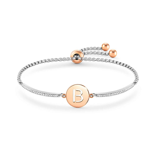 NOMINATION MILLELUCI BRACELET WITH CZ 028007/002 LETTER B