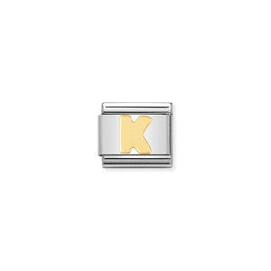 COMPOSABLE CLASSIC LINK 030101/11 LETTER K IN 18K GOLD