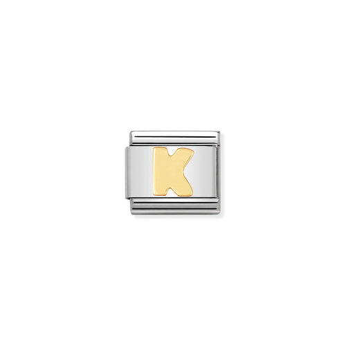 COMPOSABLE CLASSIC LINK 030101/11 LETTER K IN 18K GOLD