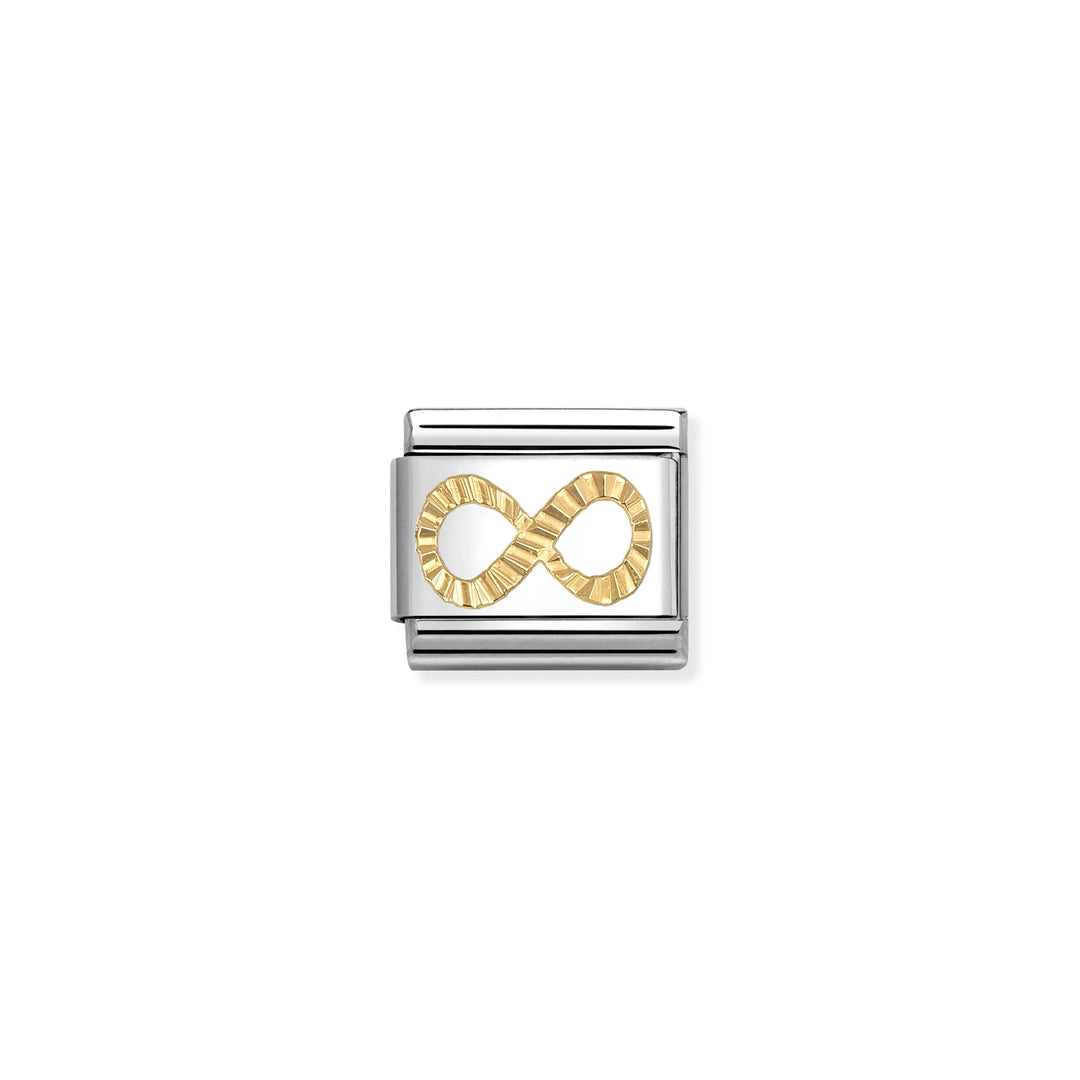 Nomination Classic Link 030149/66 18k Gold Infinity with Etched Detail