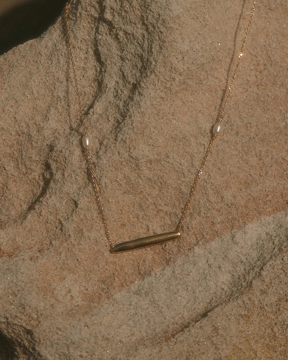 Kirstin Ash Maris Engravable Necklace 18ct Gold Plated