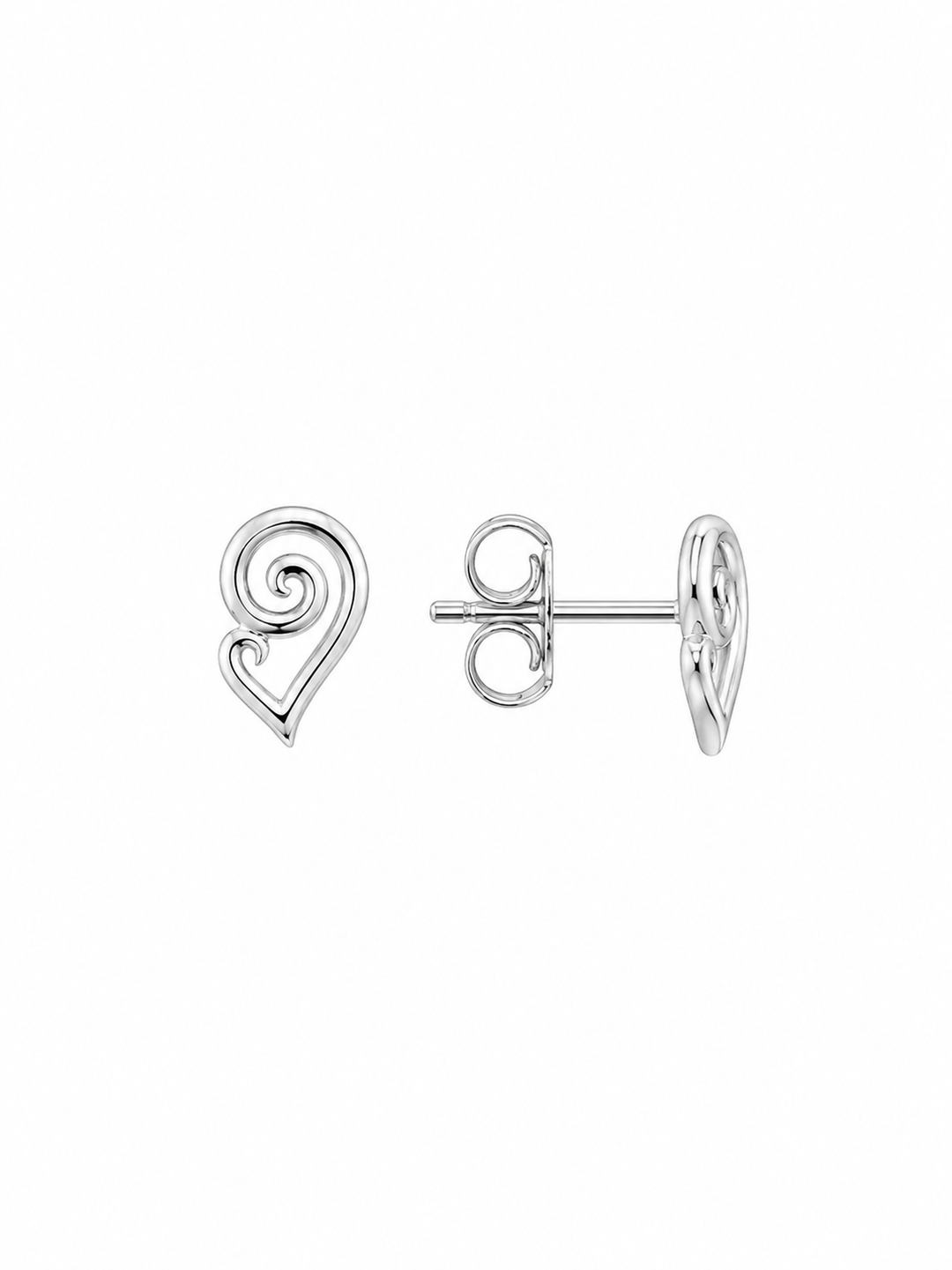 LT Sterling Silver Fern Frond Awakening Stud Earrings
