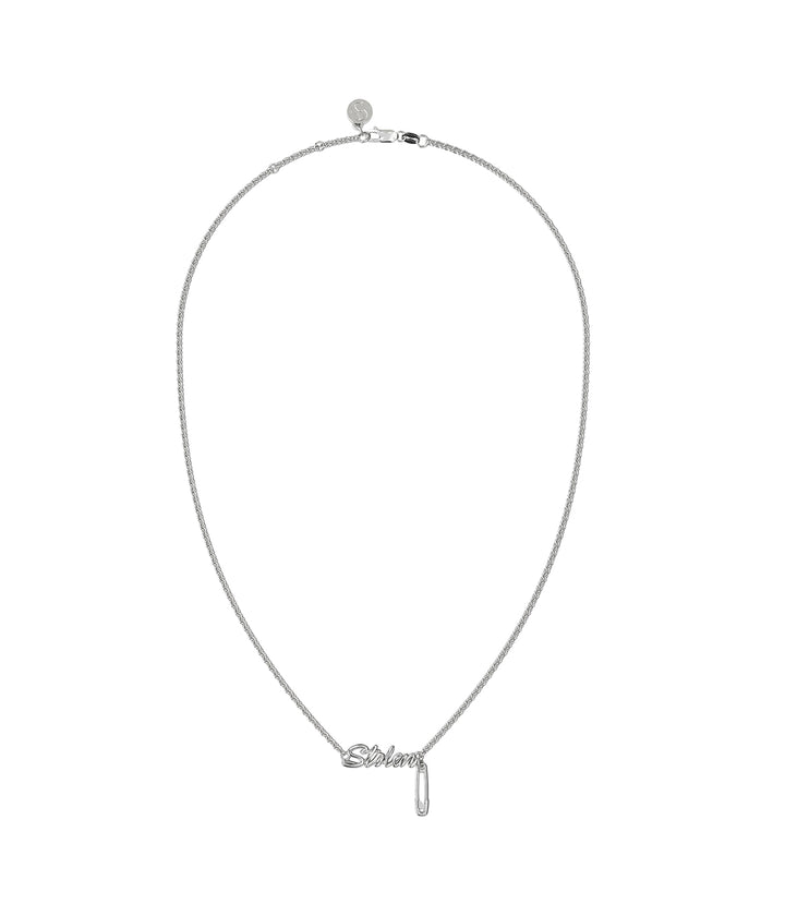 Stolen Silver Sentimental Script Necklace