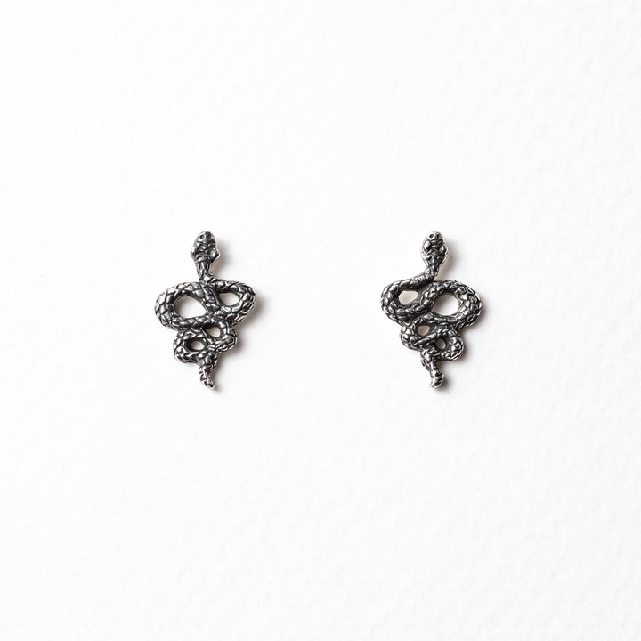 Nick Von K Sterling Silver Snake Studs