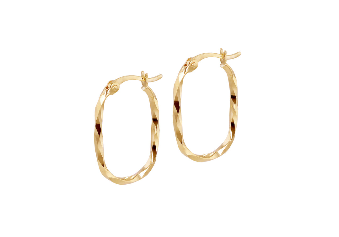 LT 9ct Yellow Gold Katya Hoops