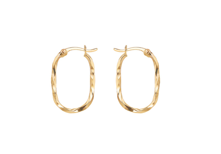 LT 9ct Yellow Gold Katya Hoops