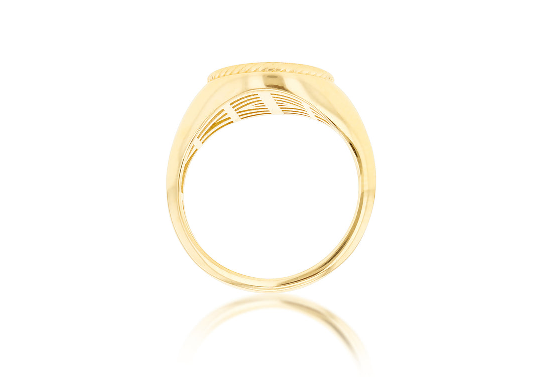 LT 9ct Yellow Gold Coco Signet Ring