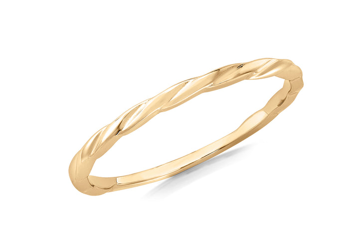 LT 9ct Yellow Gold Georgia Stacker Ring