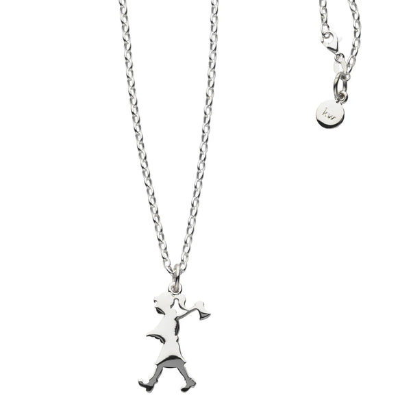 Karen Walker Silver Girl With Axe Necklace – Silvermoon Karen Walker Silver Girl With Axe Necklace – Silvermoon