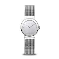 Bering Classic 26mm Silver Milanese Strap Watch