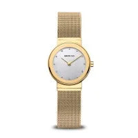 Bering Classic 26mm Gold Milanese Strap Watch