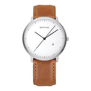 Bering Classic Minimalist Brown Watch