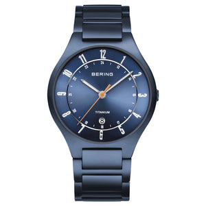 Bering Titanium Mat Blue Watch