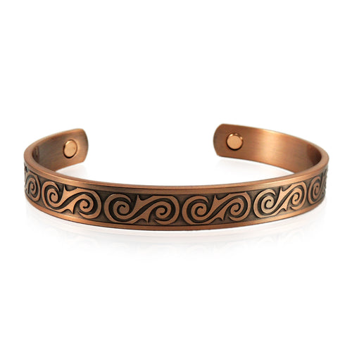 Kia Ora Copper Tribal S Band Cuff