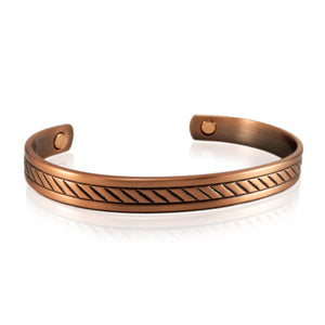 KIA ORA COPPER SLICED INSERT CUFF