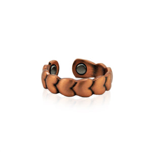 KIA ORA COPPER BAND OF HEARTS RING