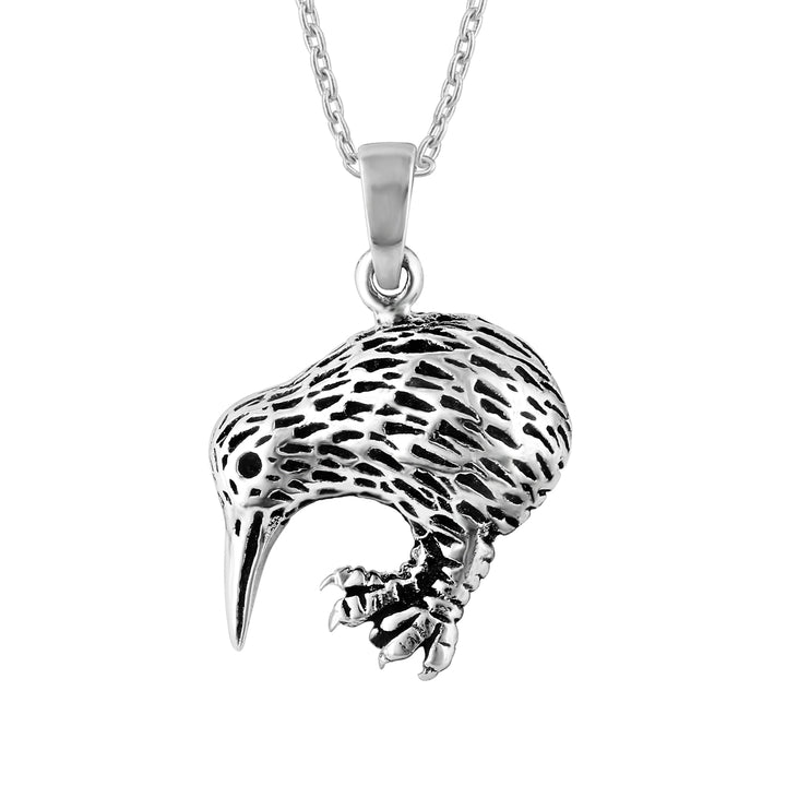 LT Sterling Silver Kiwi Necklace